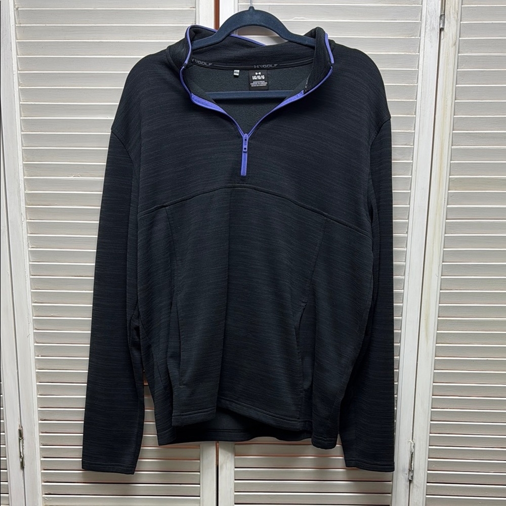 Under Armour Black Pullover 1/4 zip